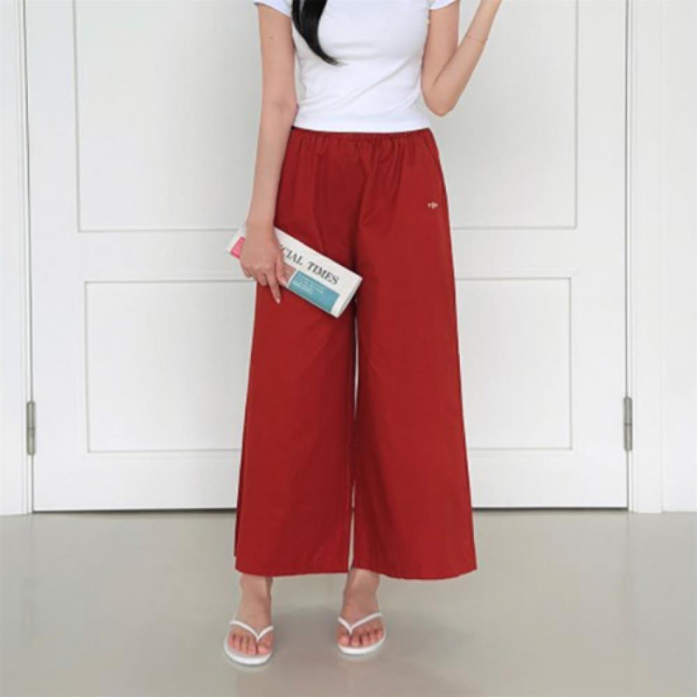 New ArrivAlS Open Run Women S bASic Color Embroidered A Line Wide Fit 9 10 pAntS
