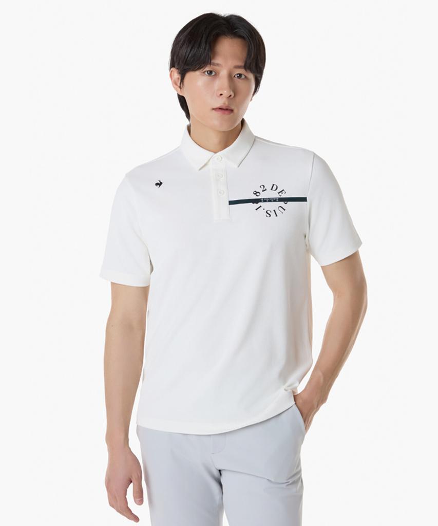 LECOQ GOLF Men'S Chest Print Short Sleeve T-Shirt (Gq121Mts21)