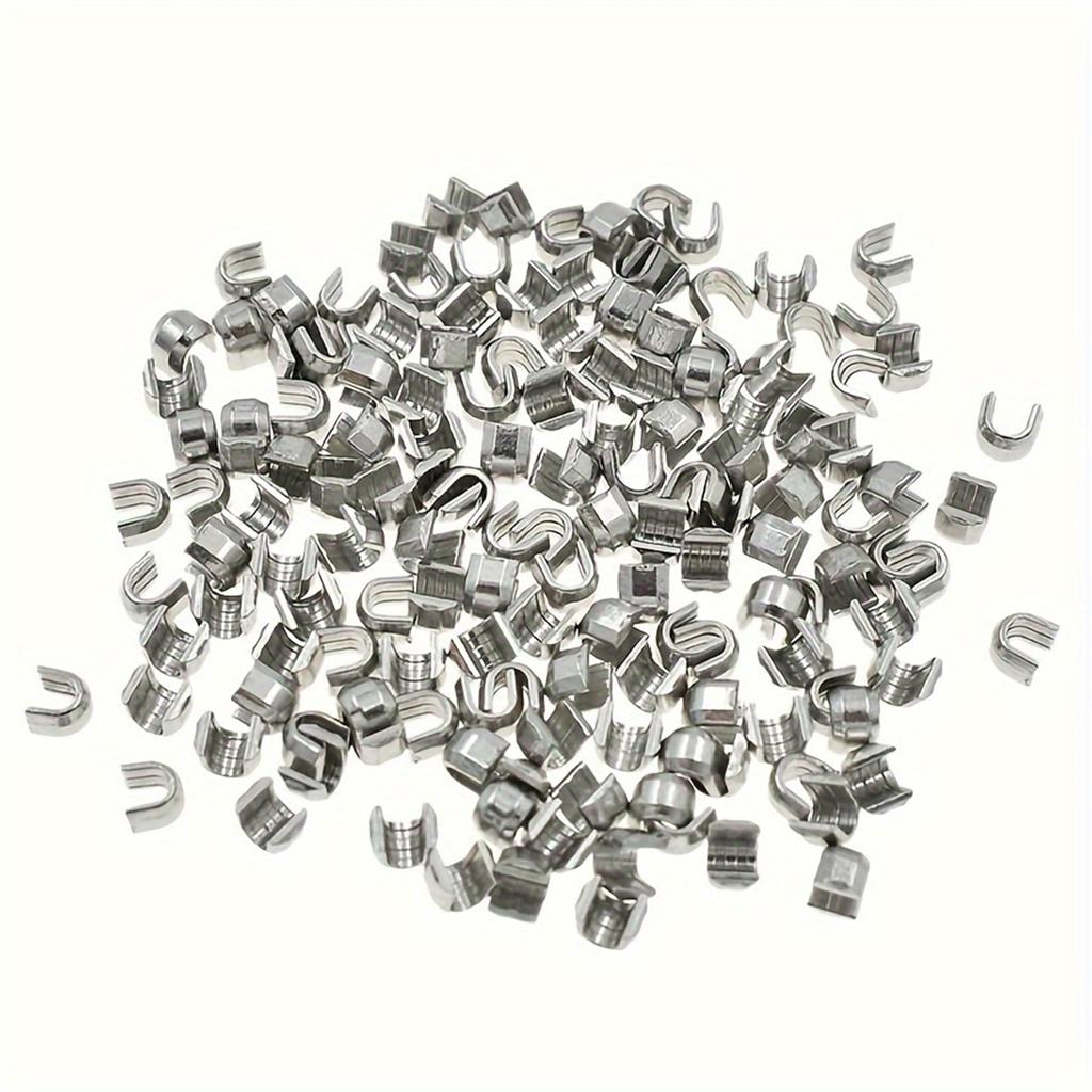 200pc Metal Zipper Stopper Set - Premium Aluminum Alloy, Easy Install, Ideal for Jackets, Bags, Footwear Repair