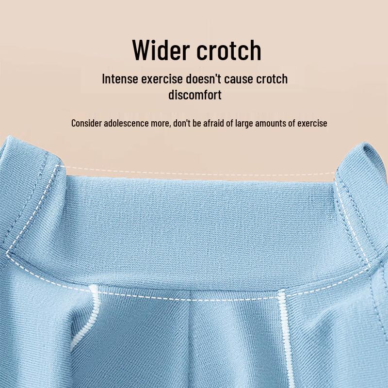 Nanjiren Teen Boys' Pure Cotton Antibacterial Boxer Briefs
