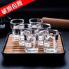 PINYU Square Glass Baijiu & Spirit Cups (Set of 6)