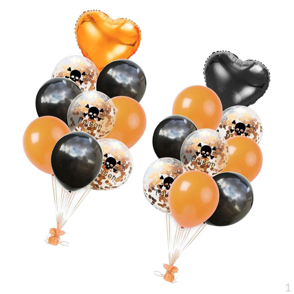18pcs/Set Halloween Balloon Latex Confetti for party Decor