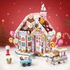 Weihnachts-Süßigkeitenhaus Bausteine Spielzeug 1224 Halloween Thanksgiving Tag Weihnachtsgeschenk