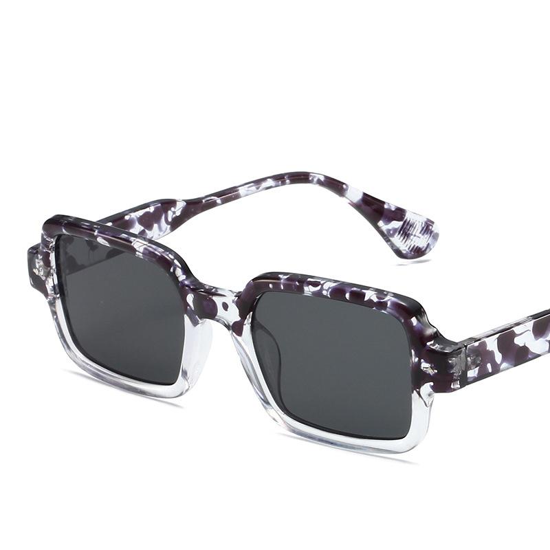 Small Frame Square Sunglasses Women For Men Fashion Vintage Trendy Sun Glasses Punk Luxury Brand Designer Pink Leopard Shades