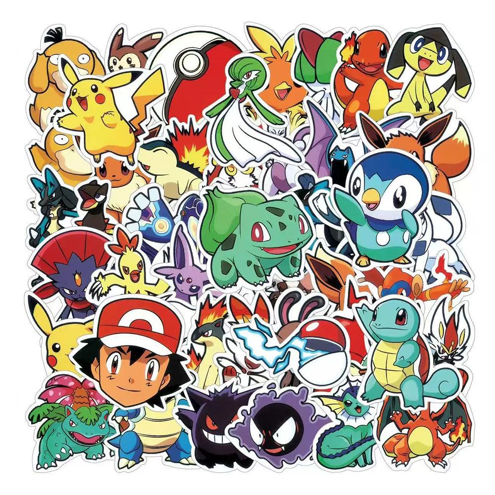 10/30/50pcs Classic Cute Cartoon Stickers Decals DIY Phone Skateboard Luggage Notebook Kawaii Graffiti Sticker Toy GIfts