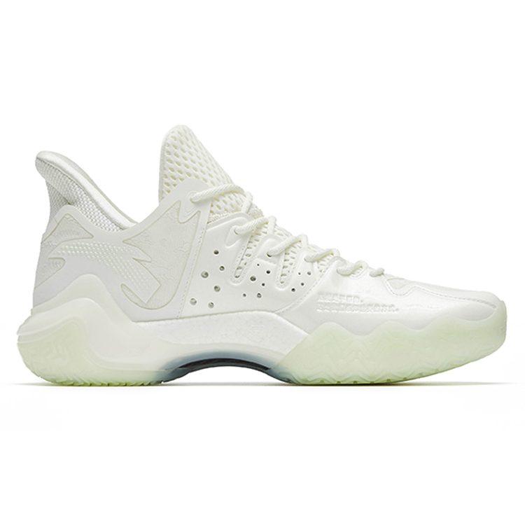 Anta Shock Wave 4 Textile, Synthetic Leather Cushioning Slip Resistant Abrasion Resistant Rebound Mid top 112241106-2