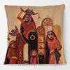Middle East Arabic Muslim Islam Arabian Woman Portrait Poster Paintings Cushion Cover Decorative Pillows For Sofa