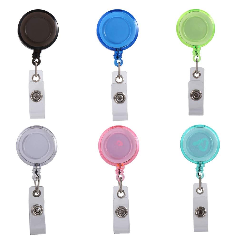 ID Card Clips Work Card Clips Badge Reel Clip Badge Holder Retractable Badge Reel ID Card Holder