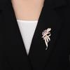 Light Luxury Atmospheric Zircon Brooch, Brooch, Large Pin, Buckle Brooch, Versatile Coat, Suit And Accessories