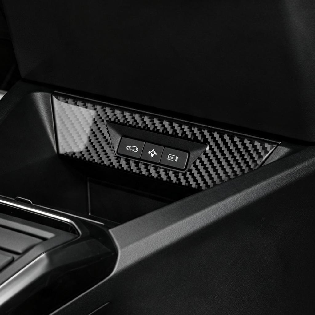 Sticker For Renault Clio VI 2026 2027 2028 Real Soft Carbon Fiber LHD RHD Car USB Socket Panel Interior Trim Accessories