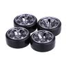 4Pcs Wear-resistant Crush-resistant Hard Tyre 1/10 Drift Car Tires Replacement for TRX HSP Tamiya HPI Kyosho On-Road Drifting Car