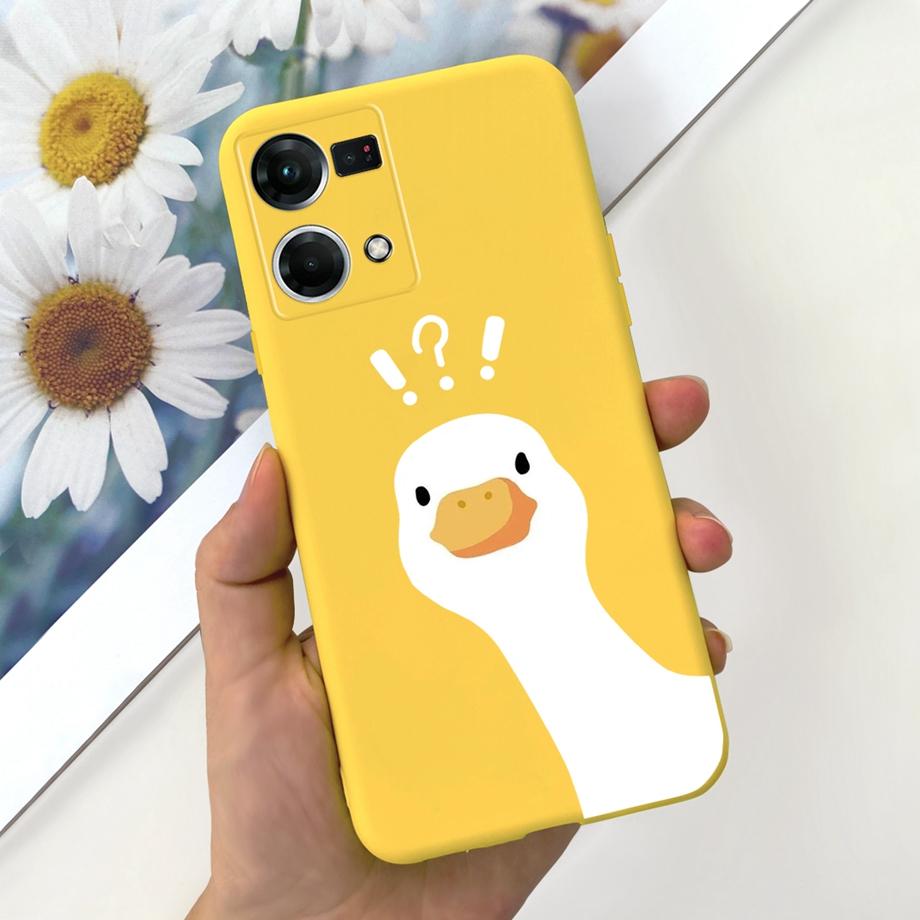 For Cover Reno 7 4G Case Shockproof Soft Silicone Phone Cases For OPPO Reno 7 Global CPH2363 Reno7 4G Back Cover Fashion Cat