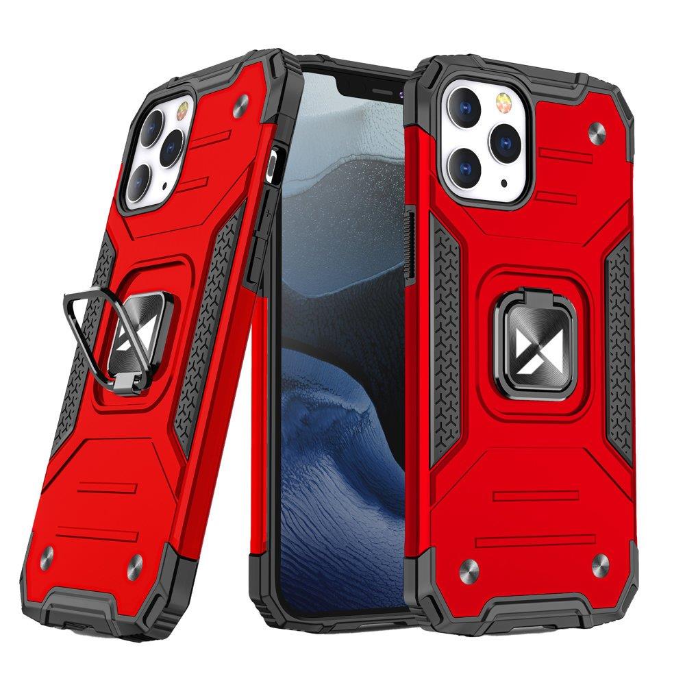 Wozinsky Ring Armor Pancerne Hybrydowe Etui Pokrowiec + Magnetyczny Uchwyt Iphone 13 Pro Czerwony