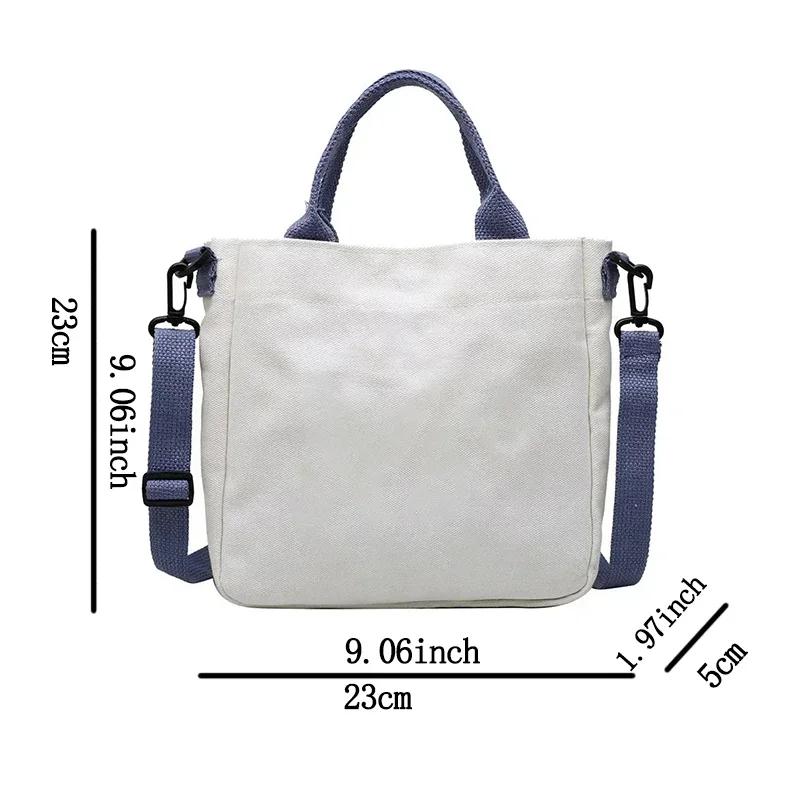 Schöne KPop Dämonenjäger Canvas Umhängetasche Multifunktionale Damen Handtasche Cartoon Mädchen Tragetasche Studenten Schultasche Damen Stoff Umhängetasche