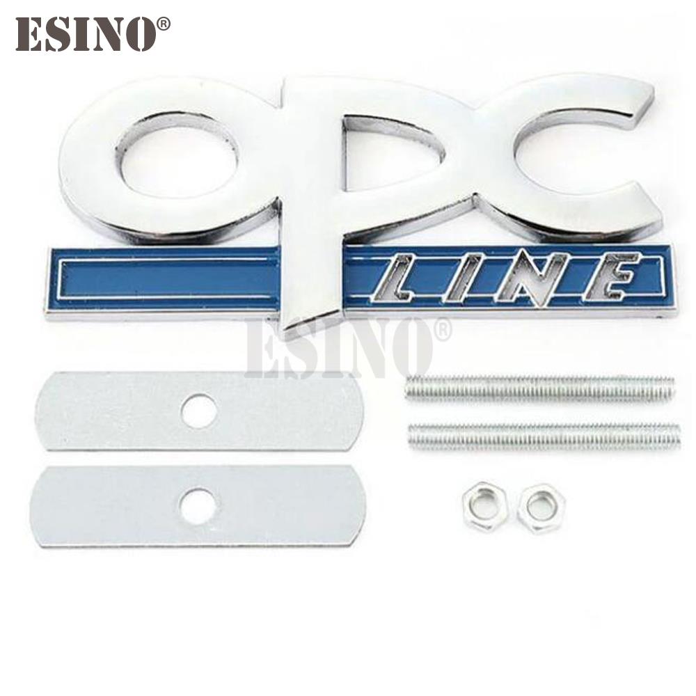 Car Styling OPC Line 3D Metal Zinc Alloy Car Badge Body Fender Adhesive Emblem for Opel Antara Astra Insignia Corsa Mokka Vectra