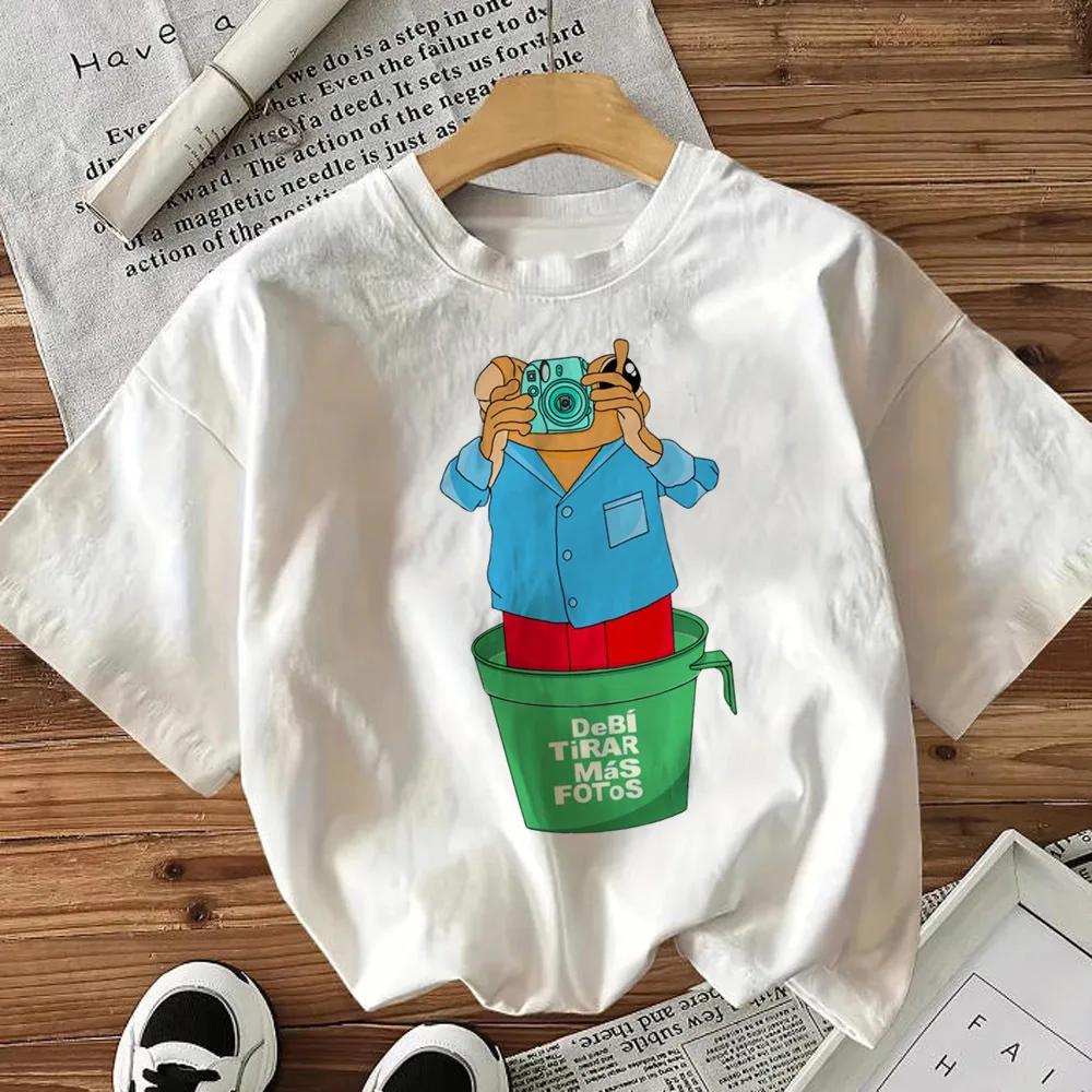 Funny Frog Print Tshirt Unisexs Clothing Summer Casual Fashion Streetwear Y2k Cotton Tops Crew Neck Short Sleeve Tshirts