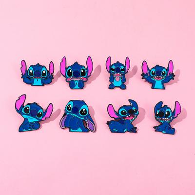 Cute Personality Stitch Metal Badge Star Baby Stitch Alloy Brooch Accessories Pin Decoration