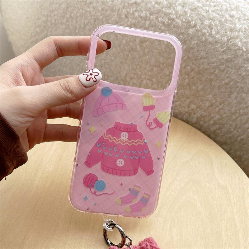 

Winter Button Sweater Pendant for iPhone 17/16 Pro Max/15/14 Case iPhone 16