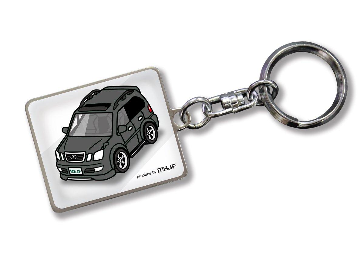 

Индивидуальный брелок Toyota Land Cruiser Cygnus UZJ100W HDJ101K Белый автомобиль Черный цвет основания