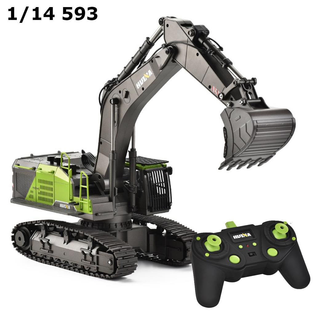 1/14 HUINA 1593 582 RC Excavator 2.4G Radio Controlled Car Engineering toy Dumper Truck crawler Alloy Tractor Loader
