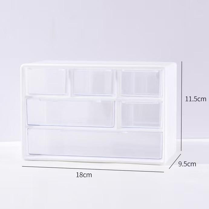 

1pcs Plastic Desktop Storage Box Drawer Style Office Desk Small Storage Box for Student Dormitory Organizing Supplies