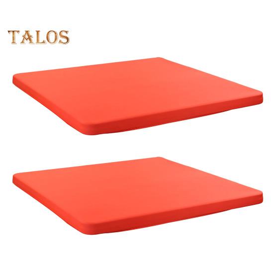 2 Pcs Stretchy Fitted Table Cover 34x34 Inch Square Tablecloth with Elastic Edge Solid Color Table Cloth for Kitchen Dining Picnic Patio Outdoor