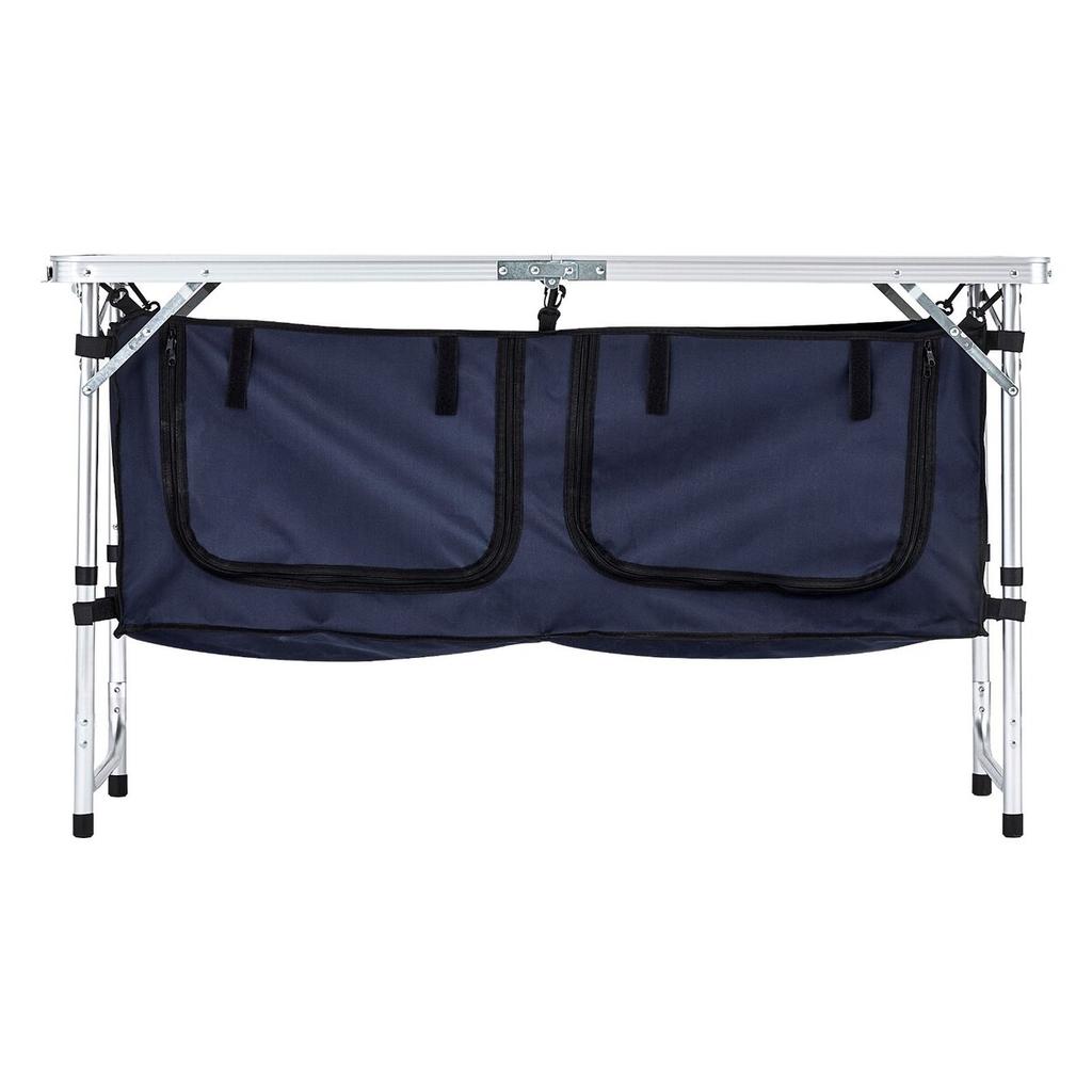 Camping Kitchen Table Folding Portable Cook Station 3 Adjustable Heights