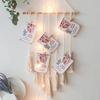 Wall Hanging Tapestry Home Wall Decoration DIY Photo Frame Postcards Storage Wall Handmade Bohemian Ethnic Chic Tassel Tapestry