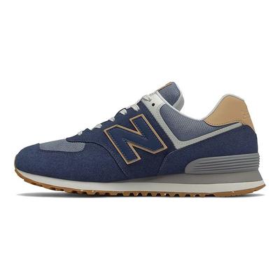 574 Naturalny Indygo Klonowe Unisex Sneakersy Niebieskie ML574AB2