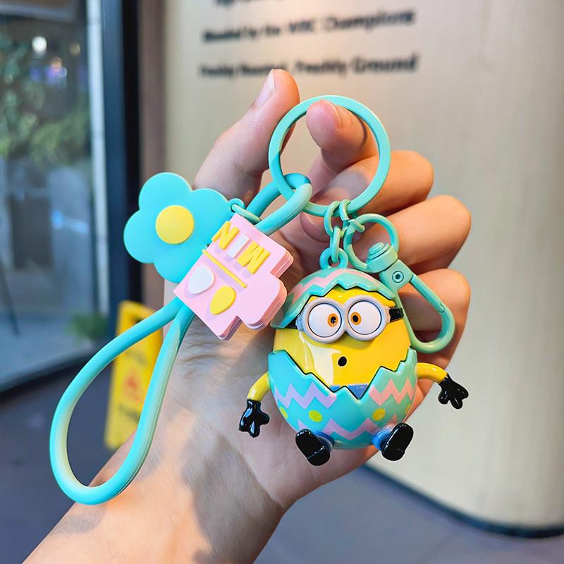 Entzückender Minion Cartoon Auto Schlüsselanhänger Rucksackanhänger Niedliches Geschenk Großhandel
