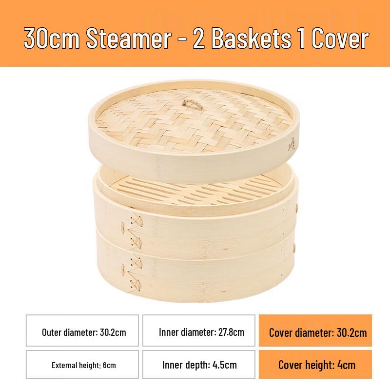 Traditional Bamboo Steamer Basket