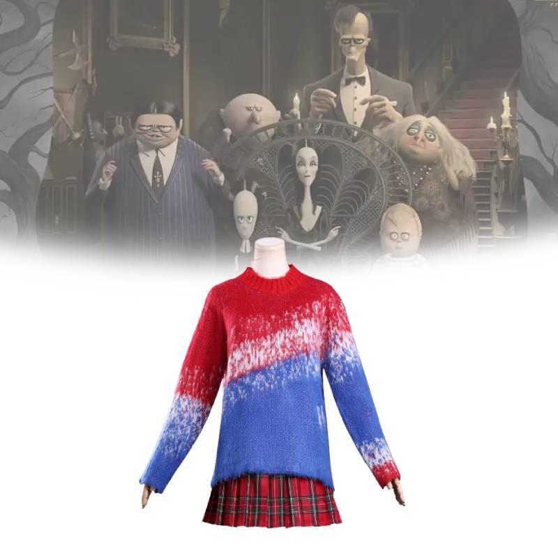 Addams Family 2 Character Cosplay Dress With Polyester Fabric For Game And Anime Role Play