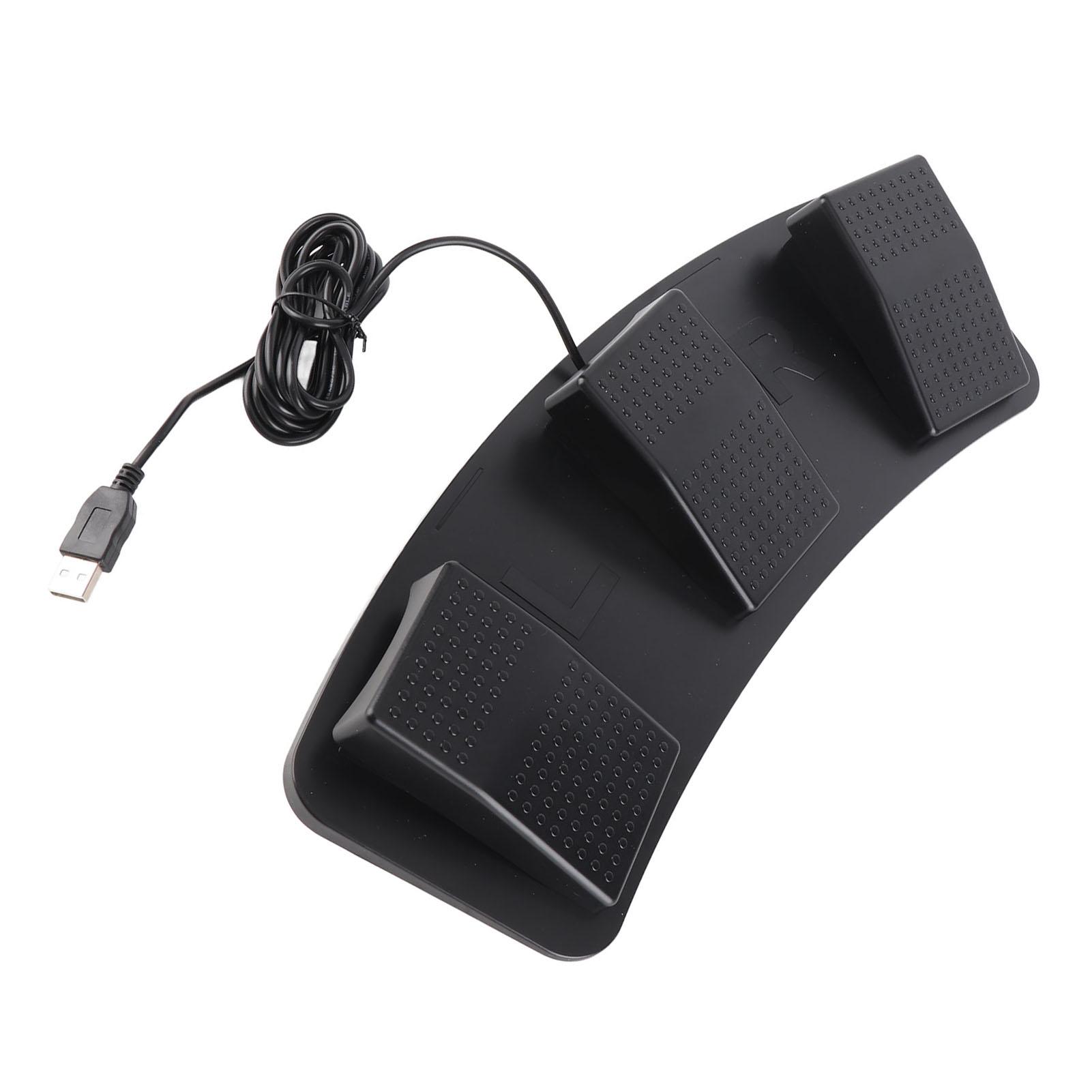 

Ножной переключатель с кабелем USB-интерфейса, 3-позиционный электрический педальный переключатель, часть для подключения к компьютеру