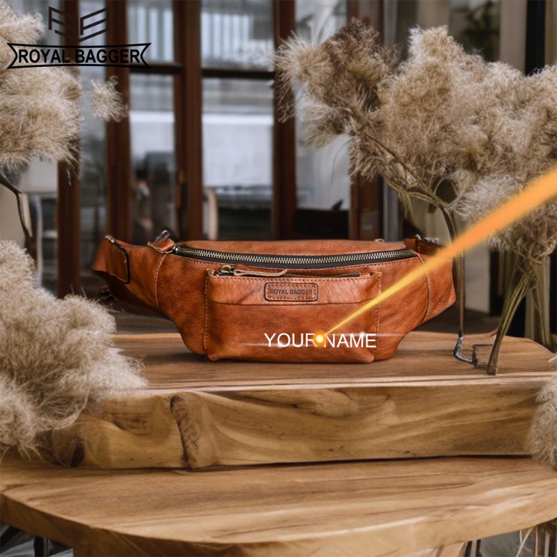 

Royal Bagger винтажные нагрудные сумки для мужчин из натуральной коровьей кожи, деловая мужская сумка через плечо 1411