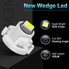 10Pcs Car Interior Indicator Lights Wedge Dashboard Warming Instrument Light T3 LED T4.2 T4.7 Led Bulb Canbus 3030SMD 12V Auto Lamp