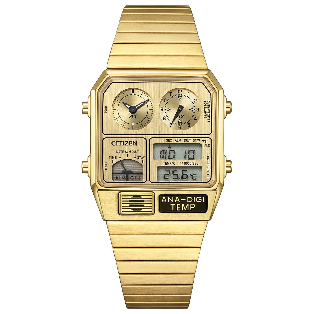 Citizen Collection Record Label Ana-Digi Temp Limited Edition Watch JG2103-56P Metallic