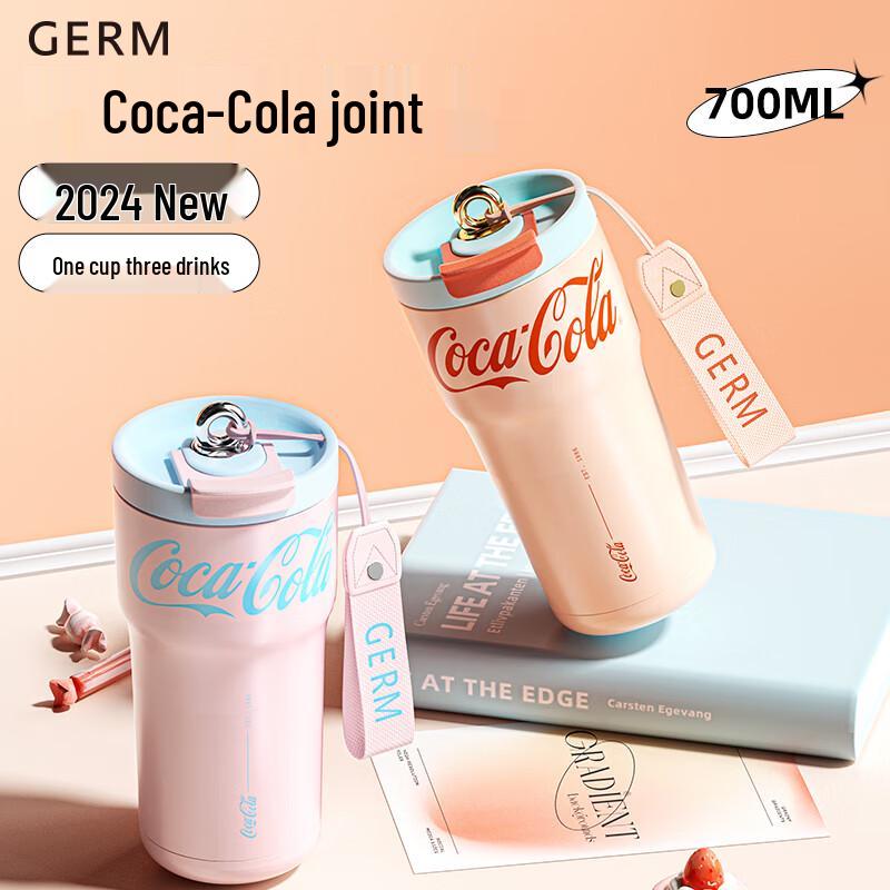 Gemii Coca-Cola Smukła Butelka Termiczna na Wodę ze Słomką