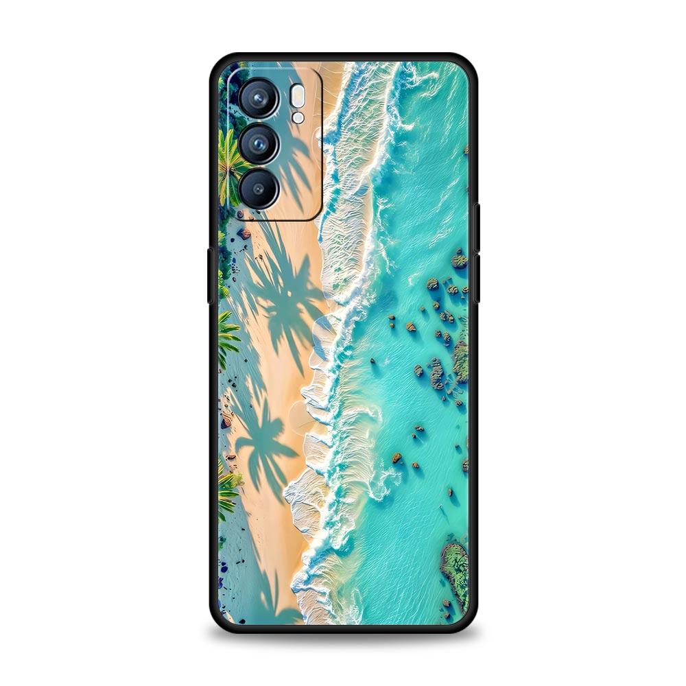 Seaside Scenery Wave Beach Case For Oppo Reno14 Reno13 Reno12 11 F 10 Find X5 X9 Pro A54 5G A53 A9 A16 A78 4G A80 A98 Cover