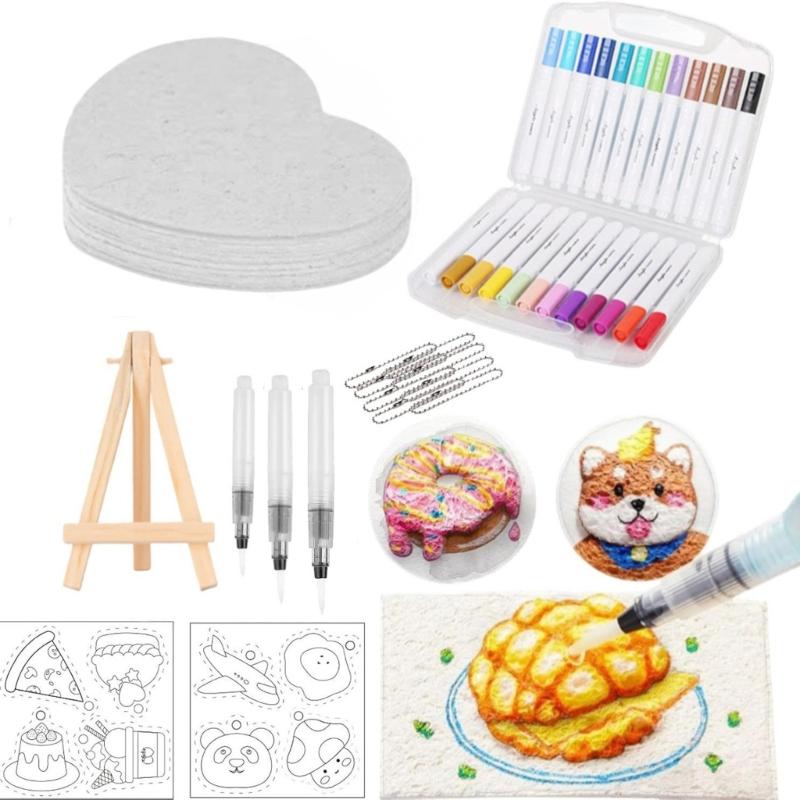 Magics Puff Paint Magics 3D Foam Texture Painting Kits Bubble Drawing Pen Puff Drawing Texture Painting Kits for Kids