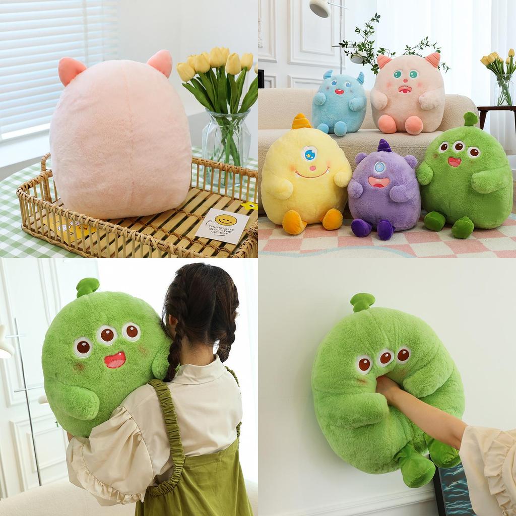 Cute Monster Plush Toy Pillow Soft And Fluffy Office Chair Cushion Gift Wholesale