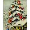 Pittura Diamante 5D Tondo Completo Paesaggio Naturale 5D Kit Mosaico Ricamo Diamante Fai da Te Inverno Decorazione Casa Regalo