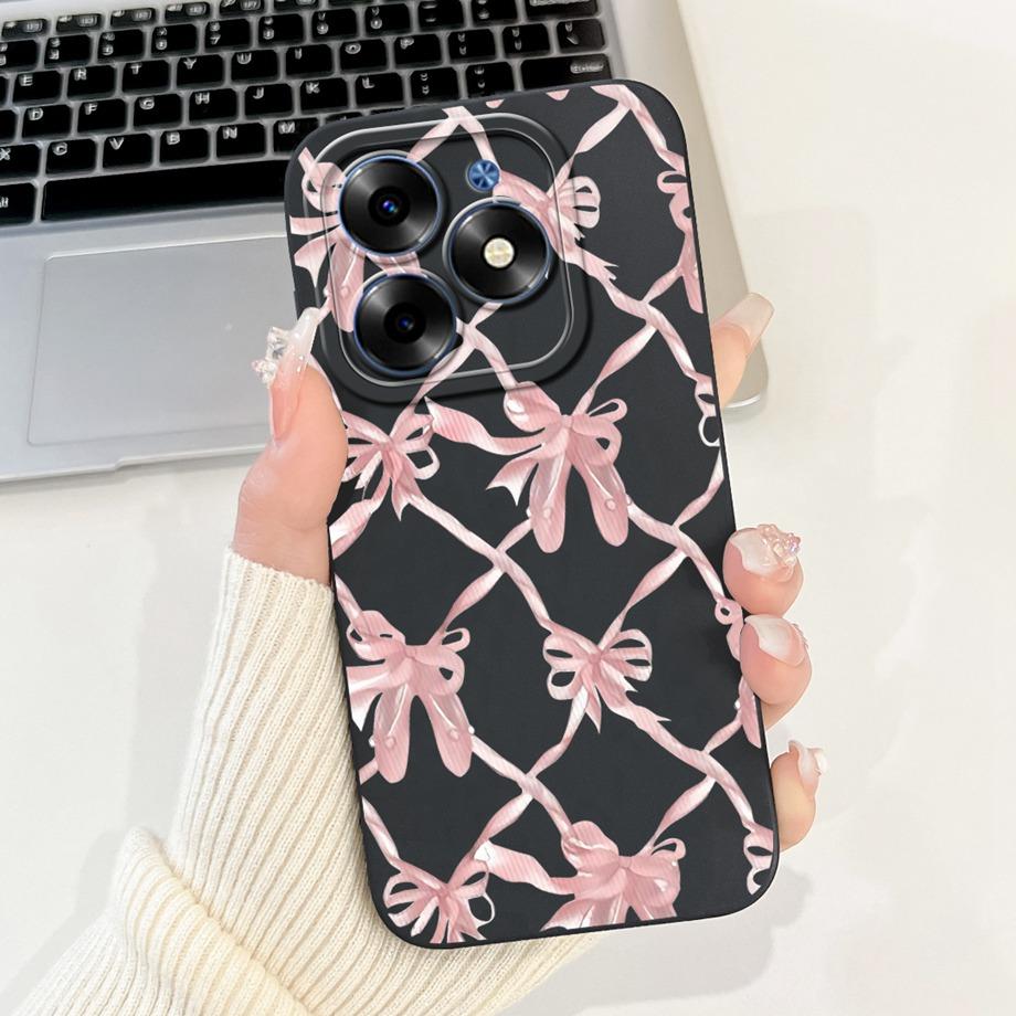 For Tecno Spark Go 2024 Case Tecno Spark 20c 20 Pop 8 Funda Aesthetic Cartoon Panda Rabbit Camera Protection Matte Soft Cover