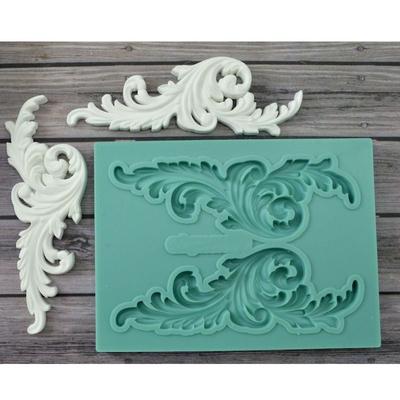 Cake Border Silicone Molds DIY Relief Fondant Cake Decorating Tools Chocolate Clay Candy Molds Kitchen Baking Tools
