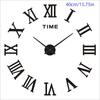3D Acrylic Digital Wall Clock Roman Numerals Design Mirror Wall Clock Fashion Large Round Wall Clock DIY Self Adhesive Clocks