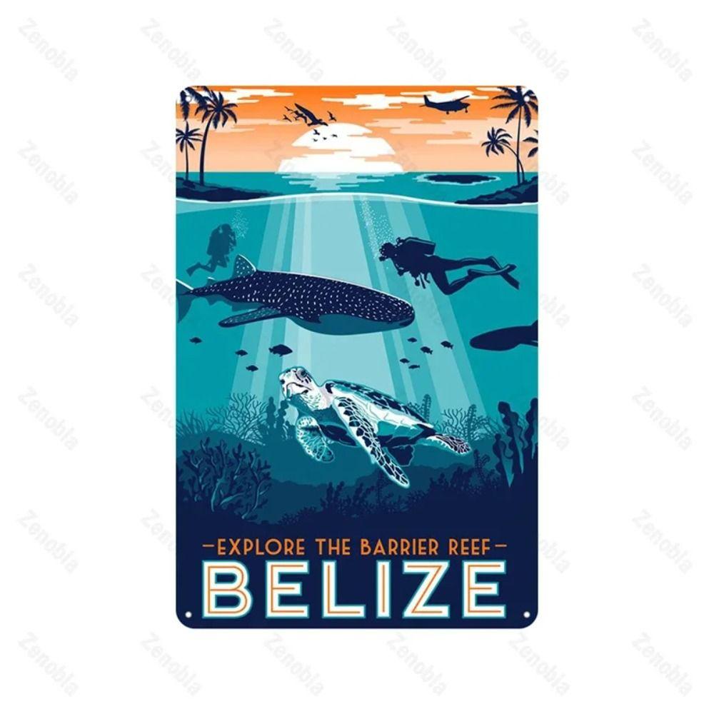 Retro Metal Sign Toronto Skyline Art, Wall Decor Vintage Tin Poster 20x30 cm