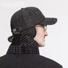Men'S Winter Warm Hat Polyester Fleece Lining Sports Style Breathable Unisex Solid Color Dry Clean Only No Stretch