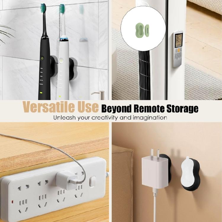 Multifunktionell Magnetisk Fjärrkontrollhållare Silikonklistermärke Anti-fall Skydd Perfekt för Släta Ytor