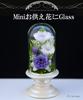 Art for Seasons Mini Offering Flowers Mini Glass Lila Preserved Flowers