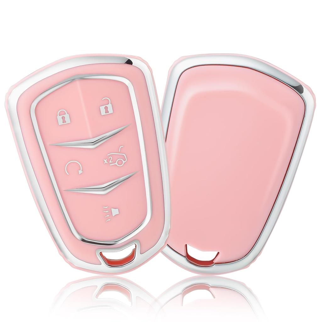 Premium Soft TPU Key Fob Cover Case Shell for Cadillac Escalade CTS XTS ATS STS XT4 XT5 CT6 SRX Smart Key Holder Car Accessori