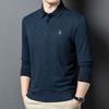 ROMON Men's Wool Blend Lapel Knit Shirt LMT6709